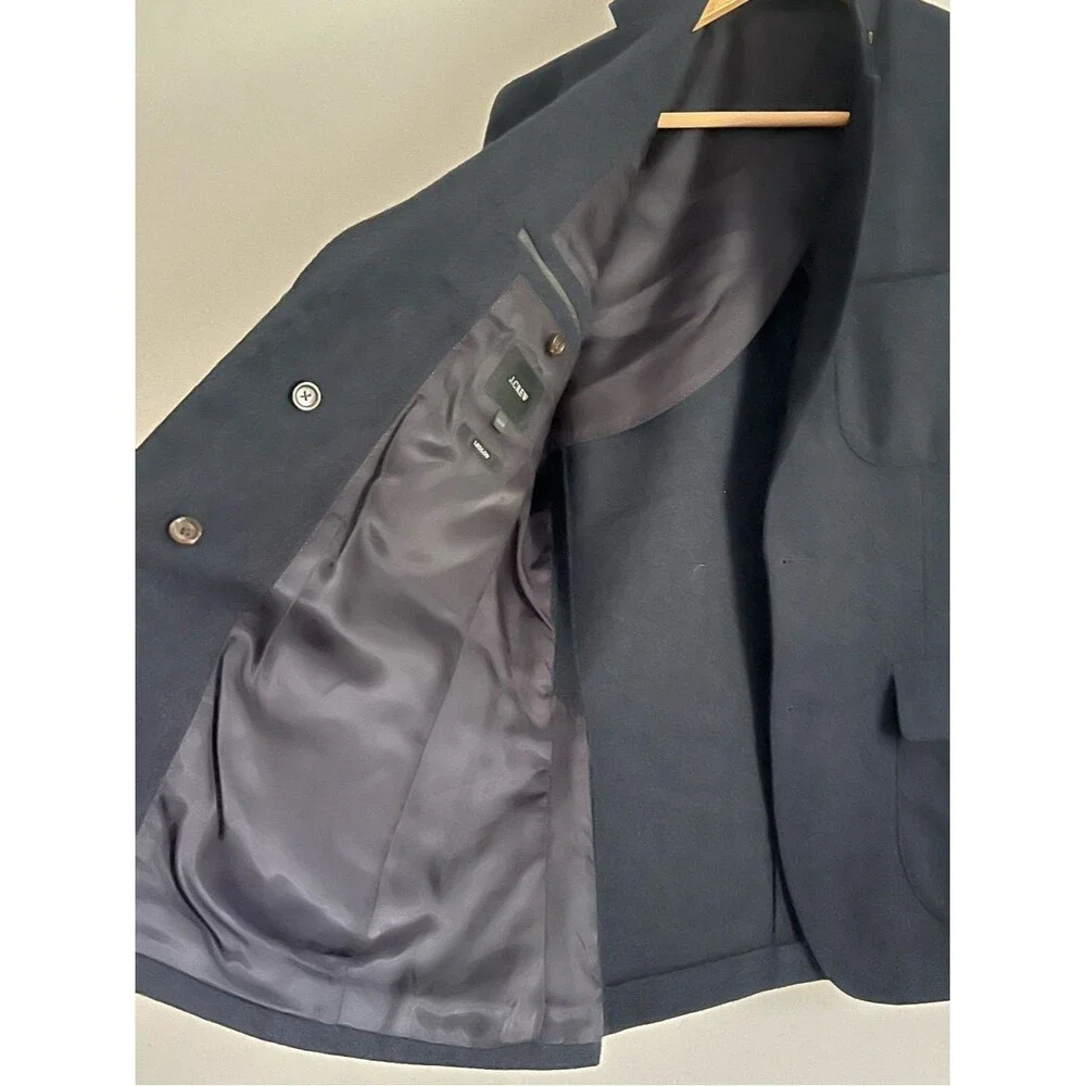 J.Crew Ludlow Subalpino Italy Wool Cotton Blazer Size 36S Blue Sport Coat